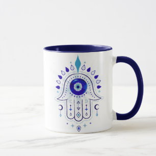 Hamsa Evil Eye Hand Mug