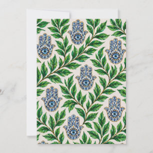 Hamsa Eye Botanical Invitation
