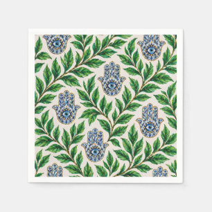 Hamsa Eye Botanical Napkin