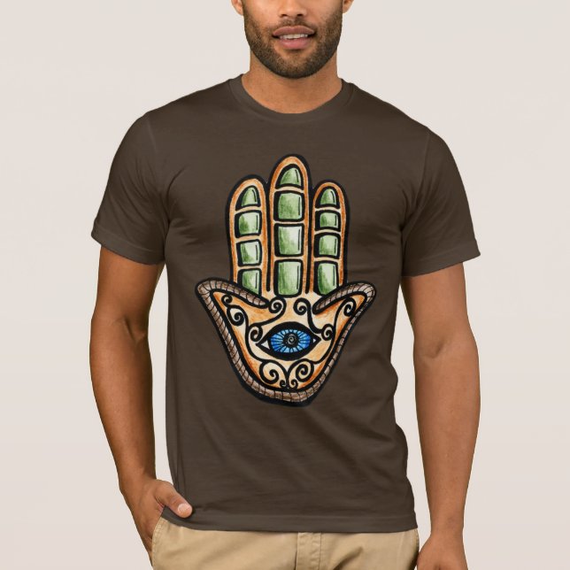 Hamsa Eye, Hand of Fatima T-Shirt (Front)