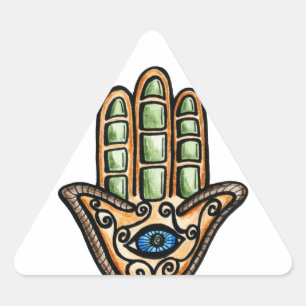 Hamsa Eye Triangle Sticker