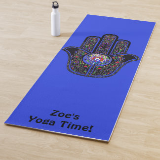 Hamsa for good vibes Your Name Yoga Mat