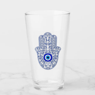 Hamsa Glass Cup