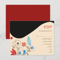 HAMSA HAND Bat Mitzvah Invitation Reply Card