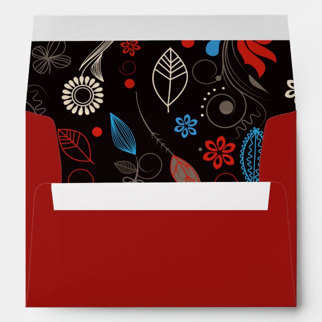 HAMSA HAND Bat Mitzvah Pre-Addressed Envelope (Back (Bottom))