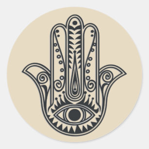 Hamsa Hand Classic Round Sticker