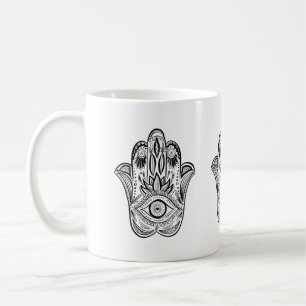 Hamsa Hand Drawn Coffee Mug