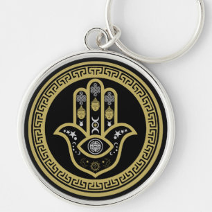 Hamsa Hand Evil Eye Protection Key Ring