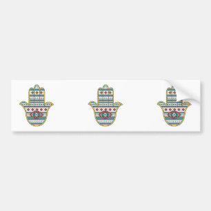 HAMSA Hand of Fatima Symbol Bumper Sticker
