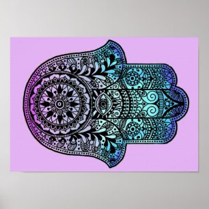Hamsa Hand Ombre Print