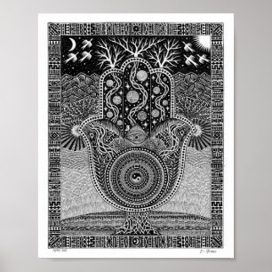 Hamsa Hand Poster