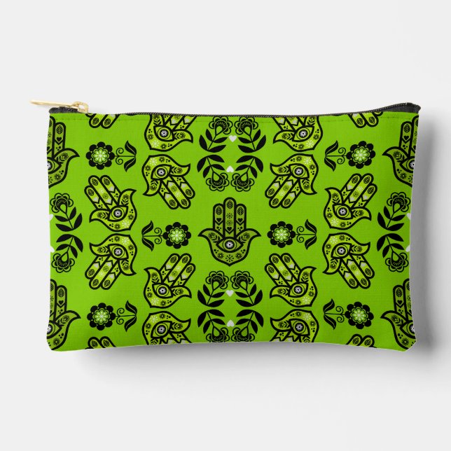 Hamsa Hand Protection Art Accessory Pouch (Front)