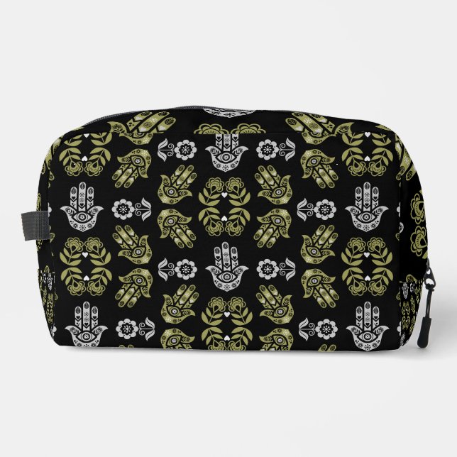 Hamsa Hand Protection Art Dopp Kit (Front)