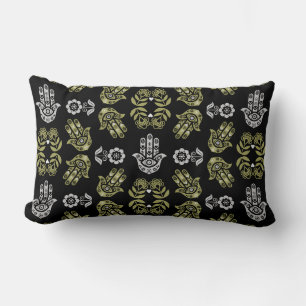 Hamsa Hand Protection Art Lumbar Cushion