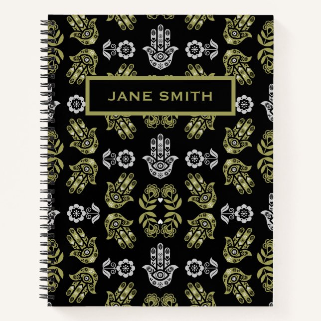 Hamsa Hand Protection Art Notebook (Front)