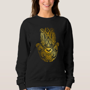 Hamsa Hand Spiritual Mystic Eye Third Eye All Seei Sweatshirt