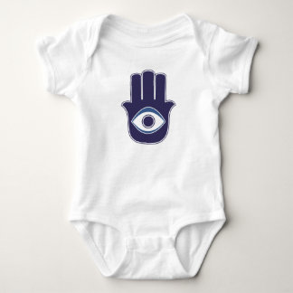 Hamsa Hand – Symbol of Protection and Good Fortune Baby Bodysuit