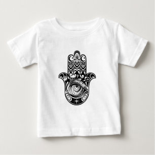 Hamsa Hand Zendoodle Baby T-Shirt