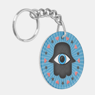 hamsa khamsa Eye in hand of the goddess Key Ring