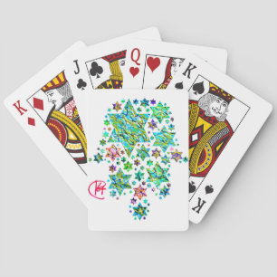 Hamsa of Jewish Stars Art Playing Cards