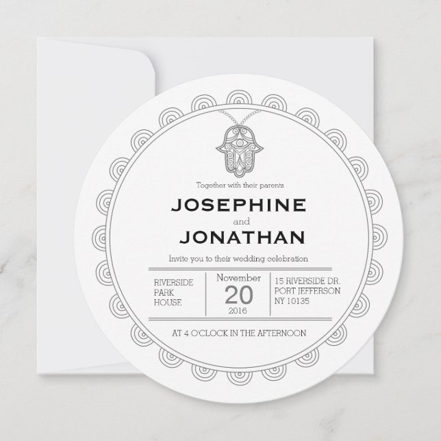 hamsa round invitation (Front)