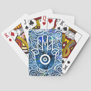 Hamsa Swirls Playing Cards
