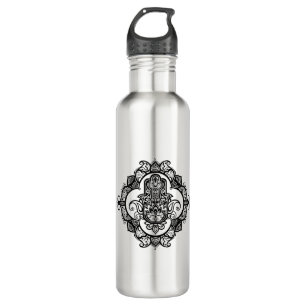 Hamsa With Ethnic Ornaments Doodle 710 Ml Water Bottle
