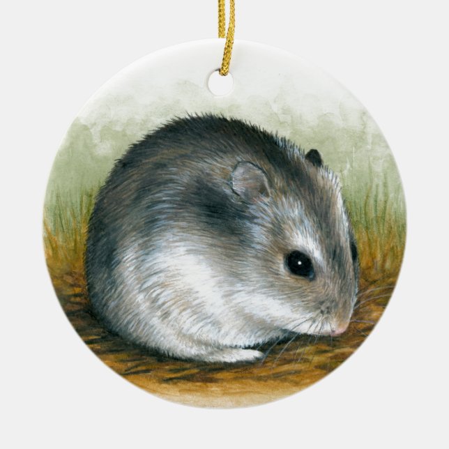 Hamster 25 ceramic ornament (Front)