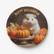 Hamster Among The Pumpkins Halloween
