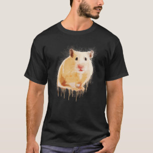 Hamster Animal Lover Gifts Cartoon Graphic Colour T-Shirt