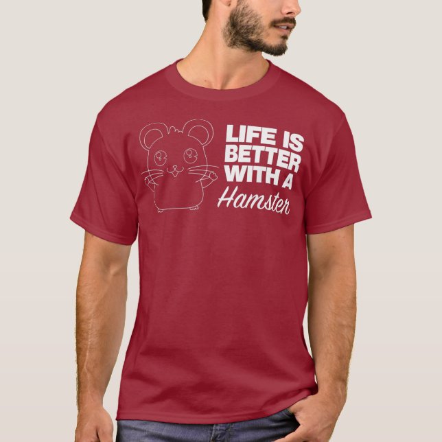 Hamster Apparel - Best Hamsters Lover Design T-Shirt (Front)
