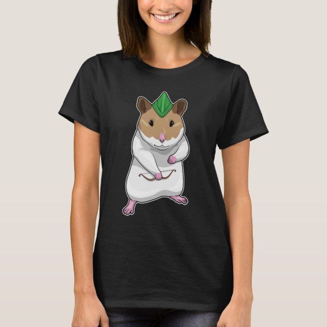 Hamster Archer Bow T-Shirt (Front)