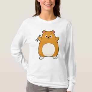 Hamster as Mechanic with Wrench T-Shirt