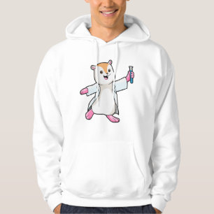Hamster as Scientist with Test tube Hoodie