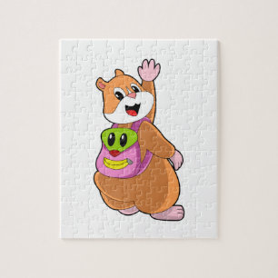 Hamster as Student with Backpack.PNG Jigsaw Puzzle
