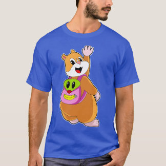 Hamster As Student With Backpack T-Shirt
