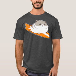 Hamster as Surfer with Surfboard T-Shirt