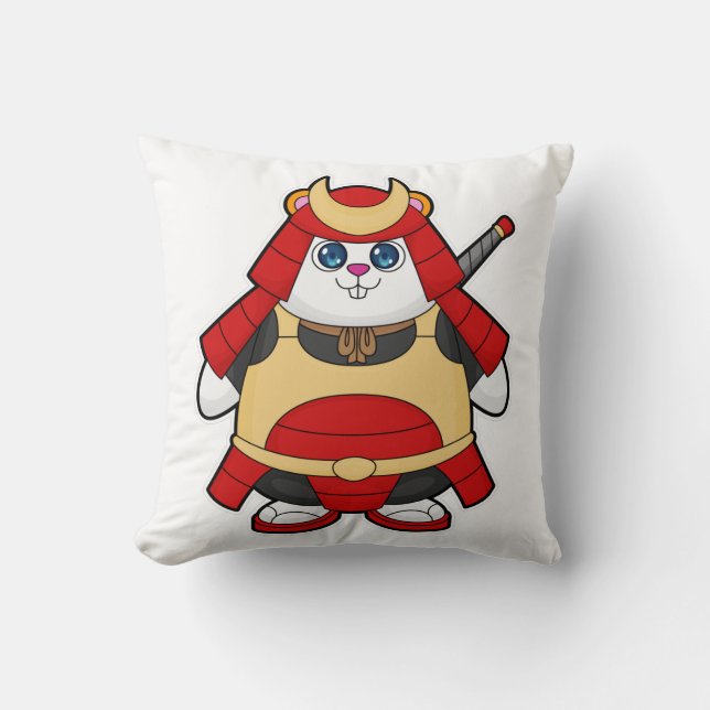Hamster as Warrior with Armour Cushion (Front)