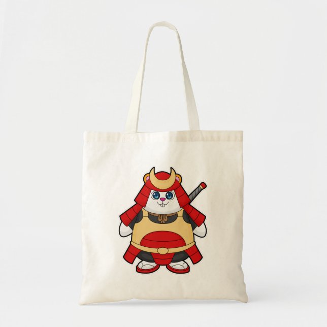 Hamster as Warrior with Armour Tote Bag (Front)