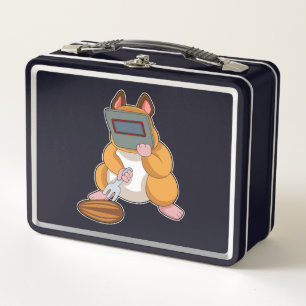 Hamster as Welder.PNG Metal Lunch Box