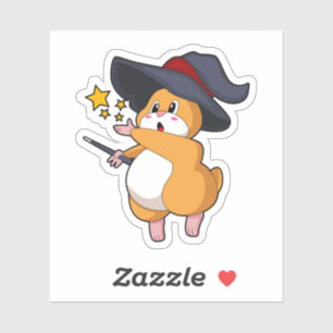 Hamster as Wizard with Magic wand
