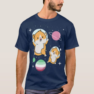 Hamster Astronaut Abroseual Pride T-Shirt