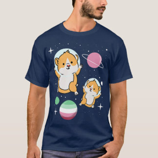 Hamster Astronaut Abroseual Pride  T-Shirt