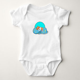 Hamster at Sleeping with Blanket.PNG Baby Bodysuit