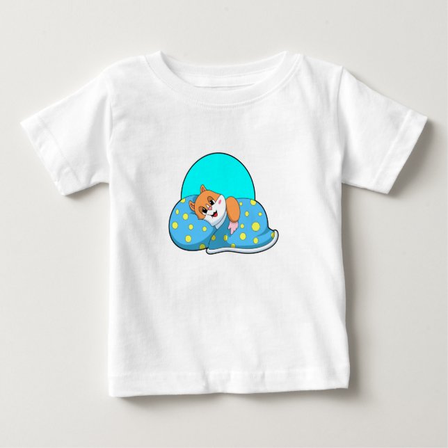 Hamster at Sleeping with Blanket.PNG Baby T-Shirt (Front)