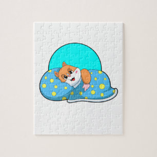 Hamster at Sleeping with Blanket.PNG Jigsaw Puzzle