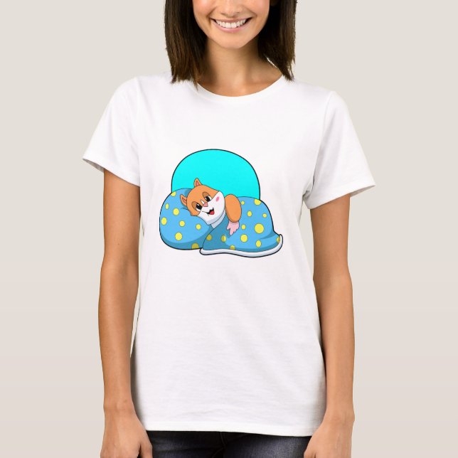 Hamster at Sleeping with Blanket.PNG T-Shirt (Front)