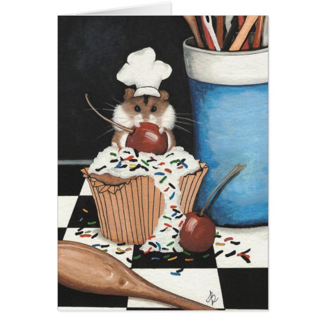 Hamster Baking Card by Bihrle (Front)