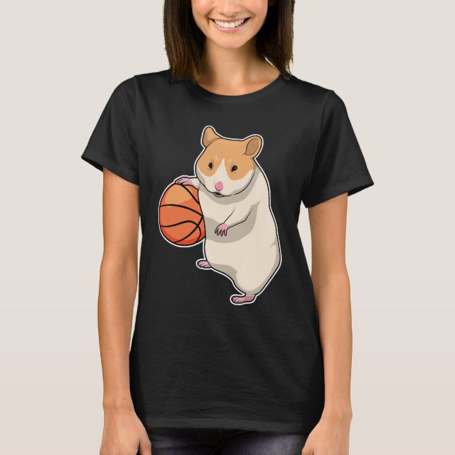 Hamster Basketball player Basketball T-Shirt (Front)