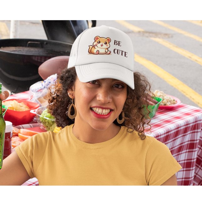 Hamster - Be Cute Trucker Hat (Creator Uploaded)
